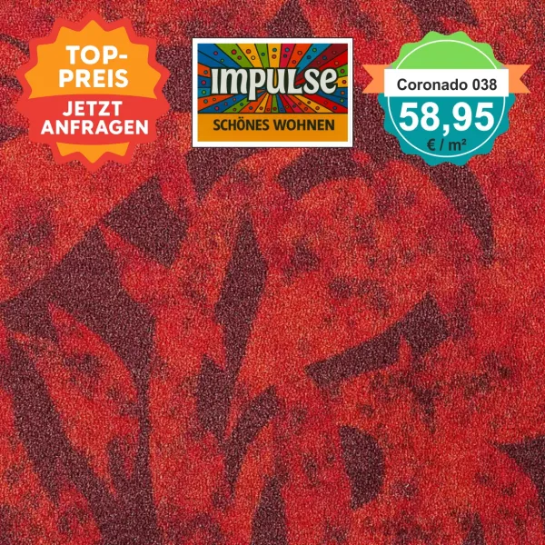 Alt-Text: Farb- und Strukturmuster von Girloon Coronado 038 – strapazierfähiger Objektvelours